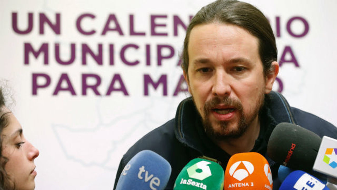 El secretario general de Podemos, Pablo Iglesias