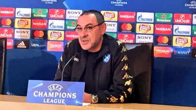 Sarri: "La presión es del Madrid, son los campeones del mundo y de Europa"