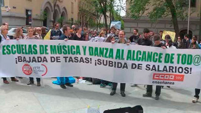 Las trece escuelas de música municipales, en huelga