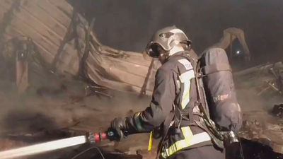 Registrado un incendio en una nave industrial en Pinto