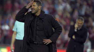 Simeone: "Mirar al Sevilla no sería bueno porque cinco puntos son muchos"
