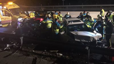 Dos heridos al chocar con un coche que circulaba en sentido contrario en la M-501
