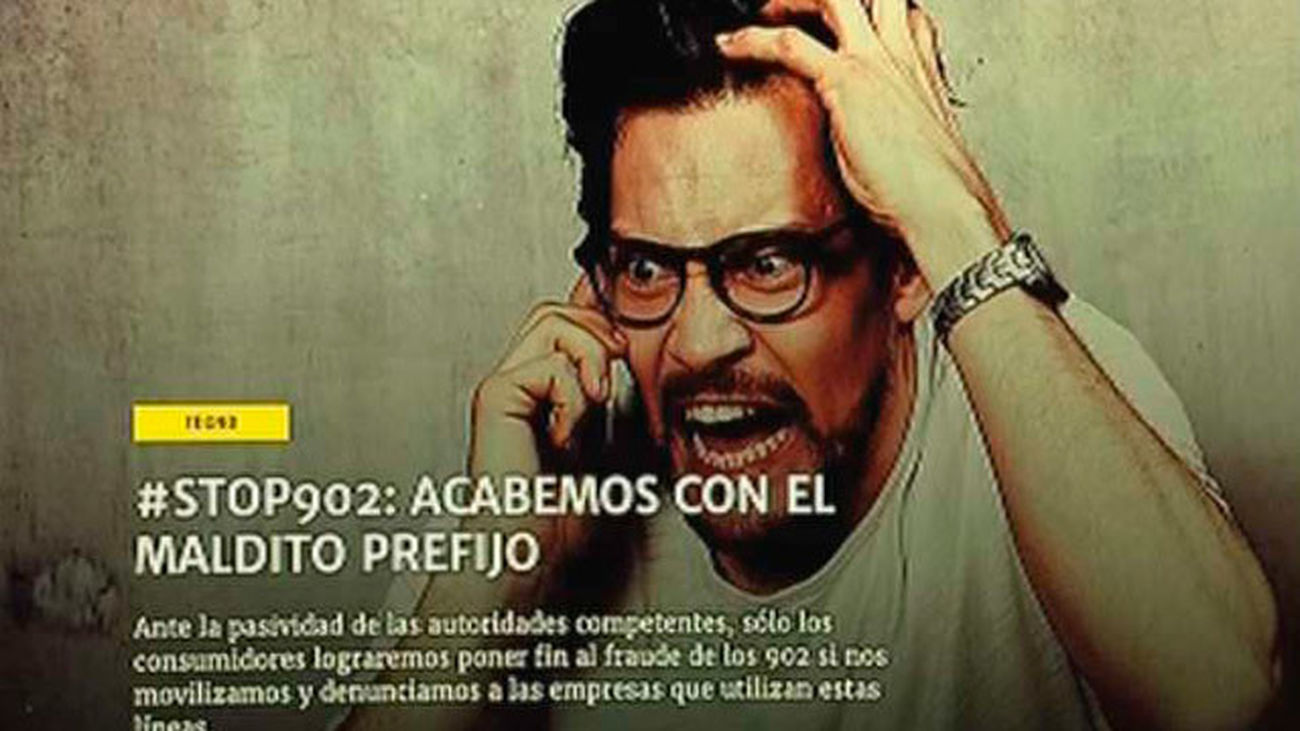 Facua lanza la campaña '#Stop902' para acabar con los teléfonos de alto coste