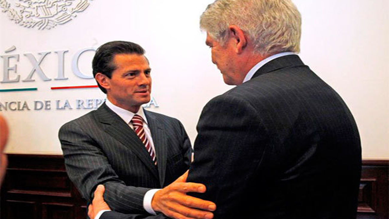 El presidente de México, enrique Peña Nieto recibe al ministro español de Asuntos Exteriores, Alfonso Dastis