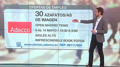 Se buscan 30 azafat@s para el Master de Tenis de Madrid