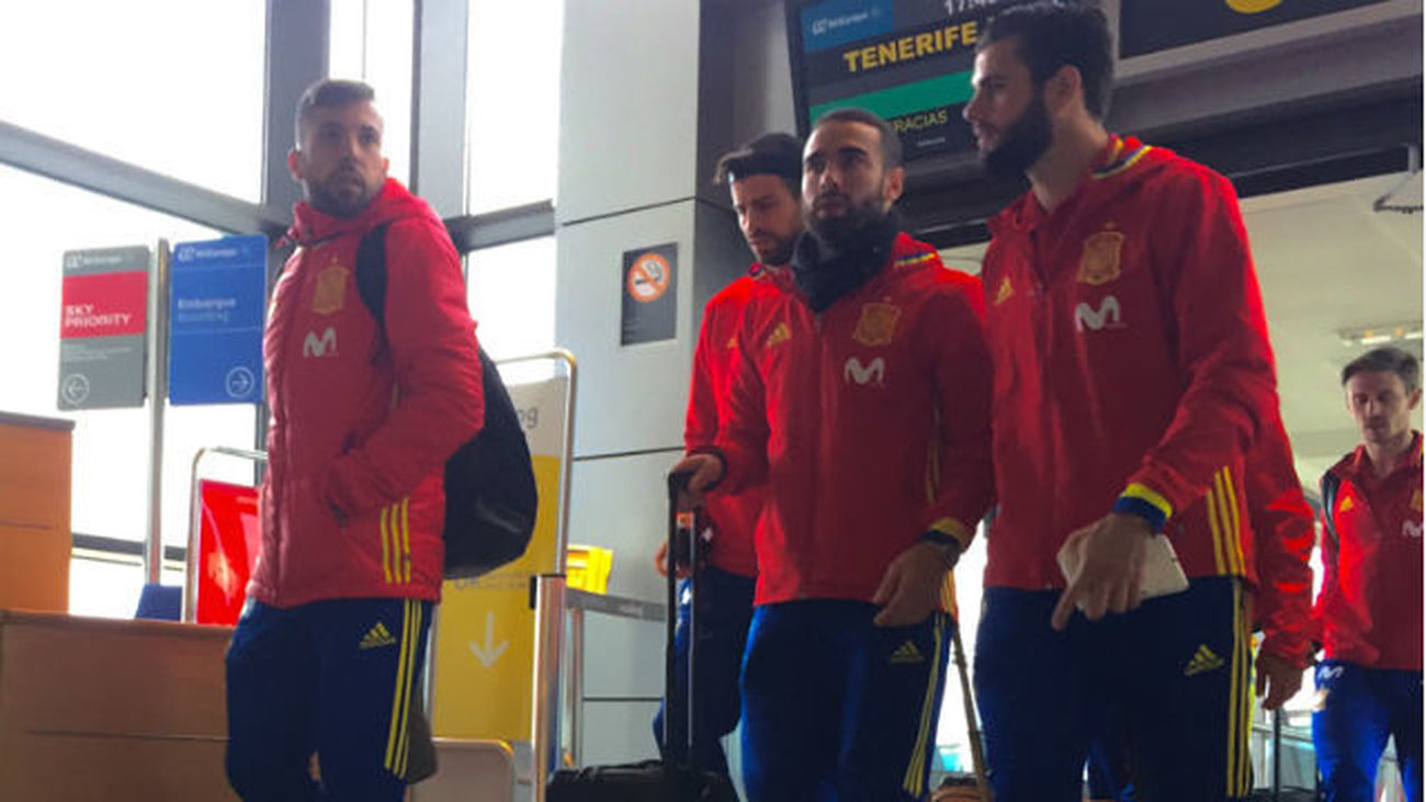 La selección llega a Gijón para afrontar el duelo ante Israel