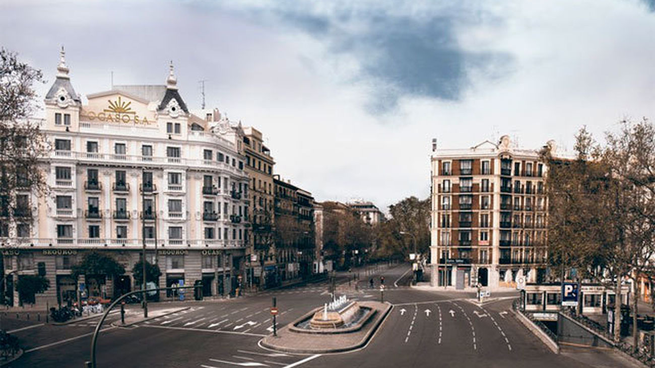 La Glorieta de Bilbao, vacía