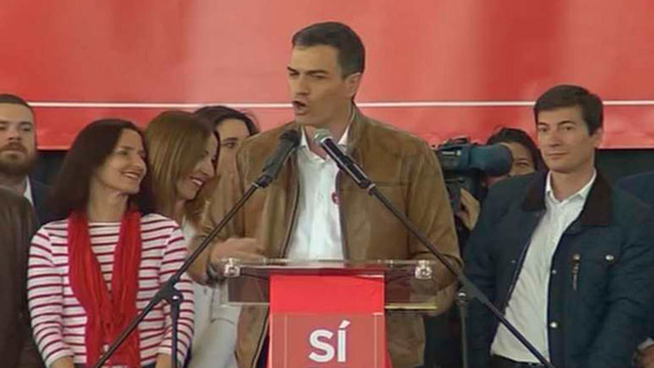 Sánchez insiste: "Hay que optar entre el PSOE de la abstención o uno de izquierdas"
