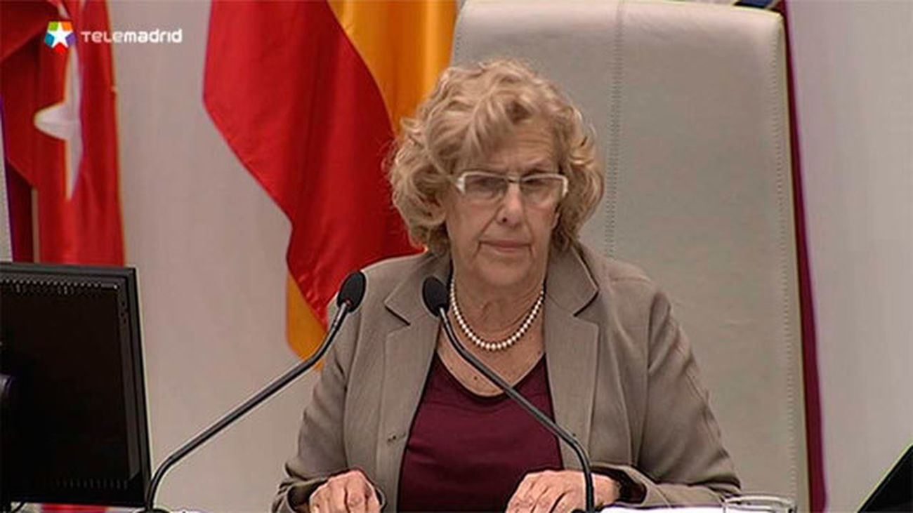 La alcaldesa Manuela Carmena
