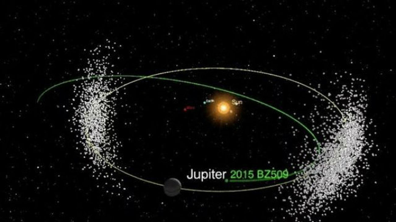 Un asteroide kamikaze 'juega' con Júpiter hace un millón de años