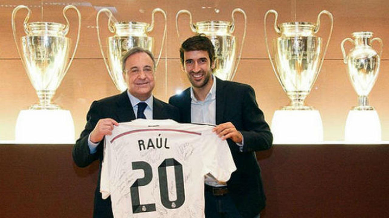 Florentino Pérez y Raúl González