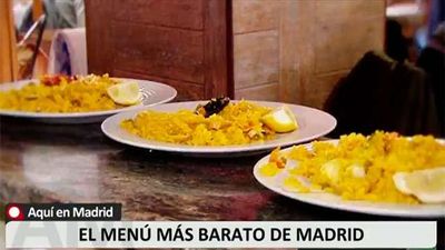 Menú del día: el más barato y el más caro de Madrid