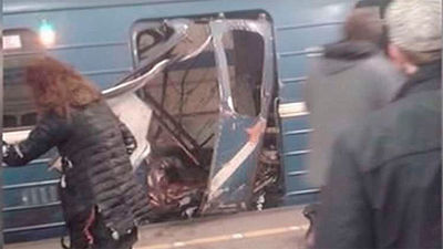 Al menos diez muertos en dos explosiones en el metro de San Petersburgo