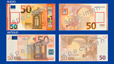 Así es el nuevo billete de 50 €