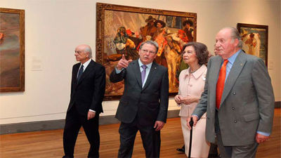 Don Juan Carlos y Doña Sofía inauguran la exposición de la Hispanic Society of America en El Prado