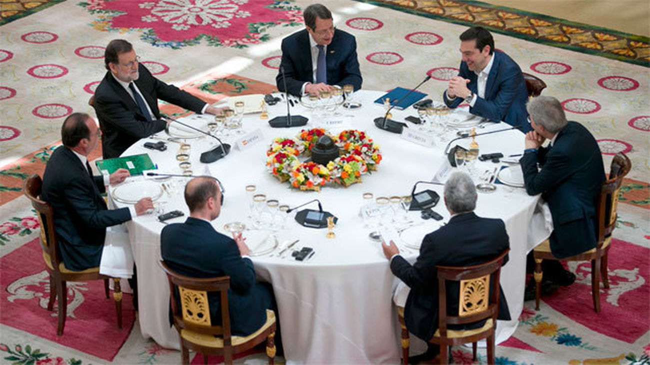 Los siete líderes de los países del sur de la UE