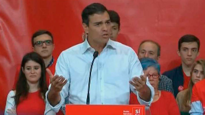 Sánchez ofrece "refundar" el PSOE para que sea primera fuerza y no tercera