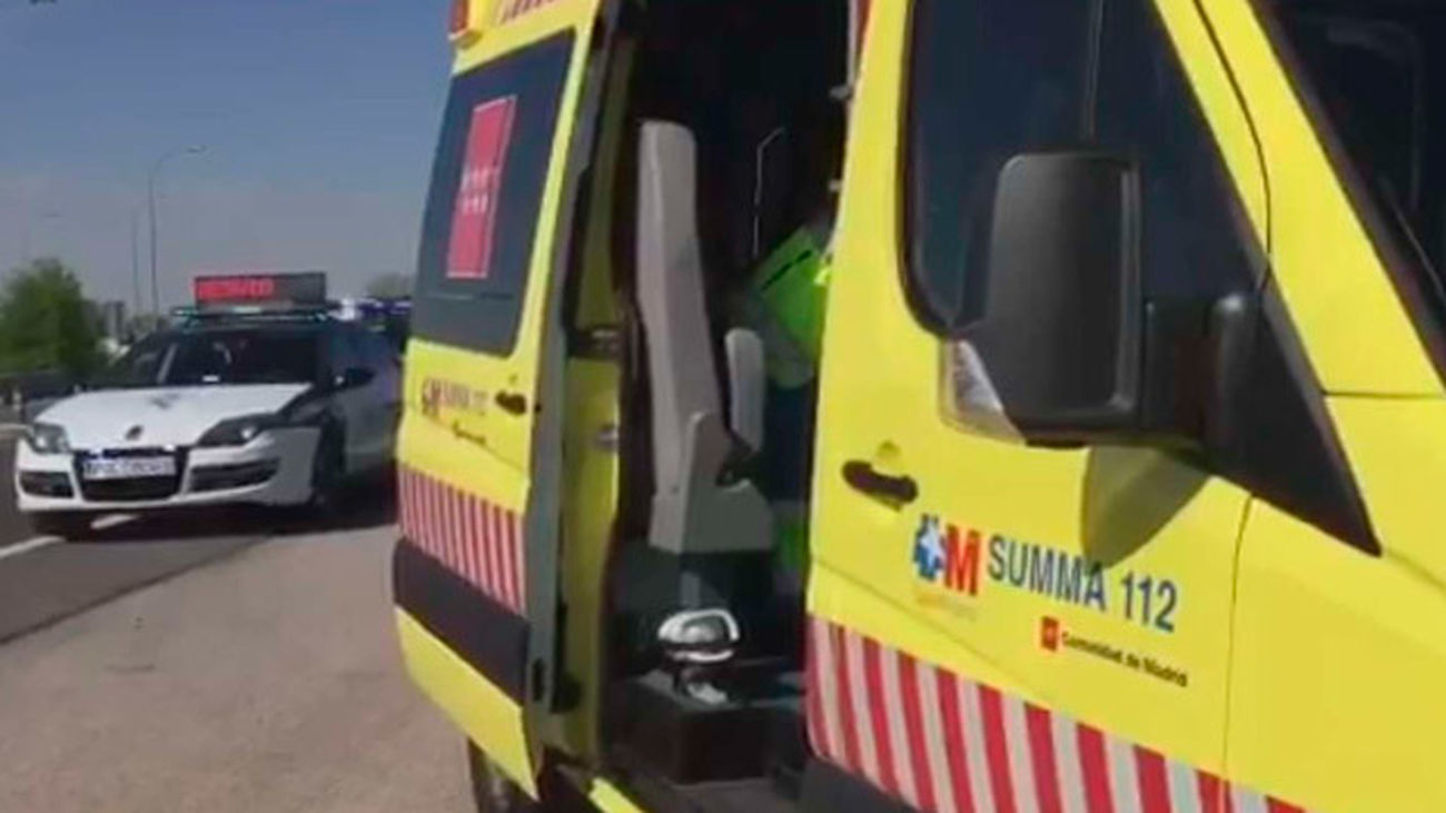 Accidente mortal de un motorista en Leganés