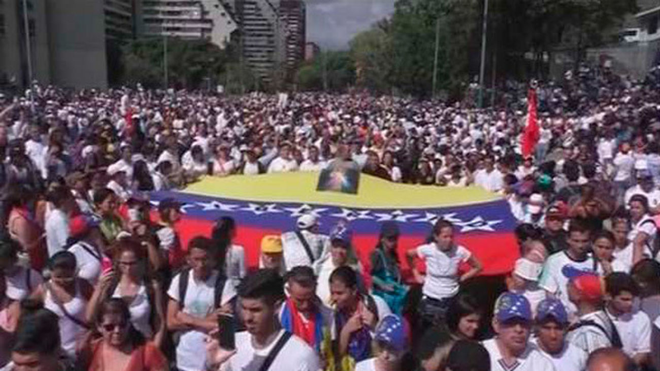 Marcha de la oposición en Venezuela
