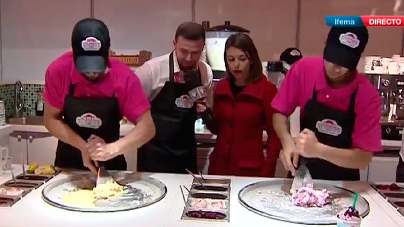 Helados a la plancha