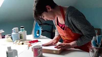 Manualidades con foto transfer