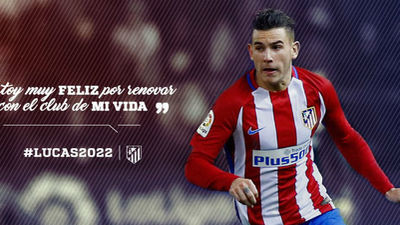 Lucas Hernández, rojiblanco hasta 2022
