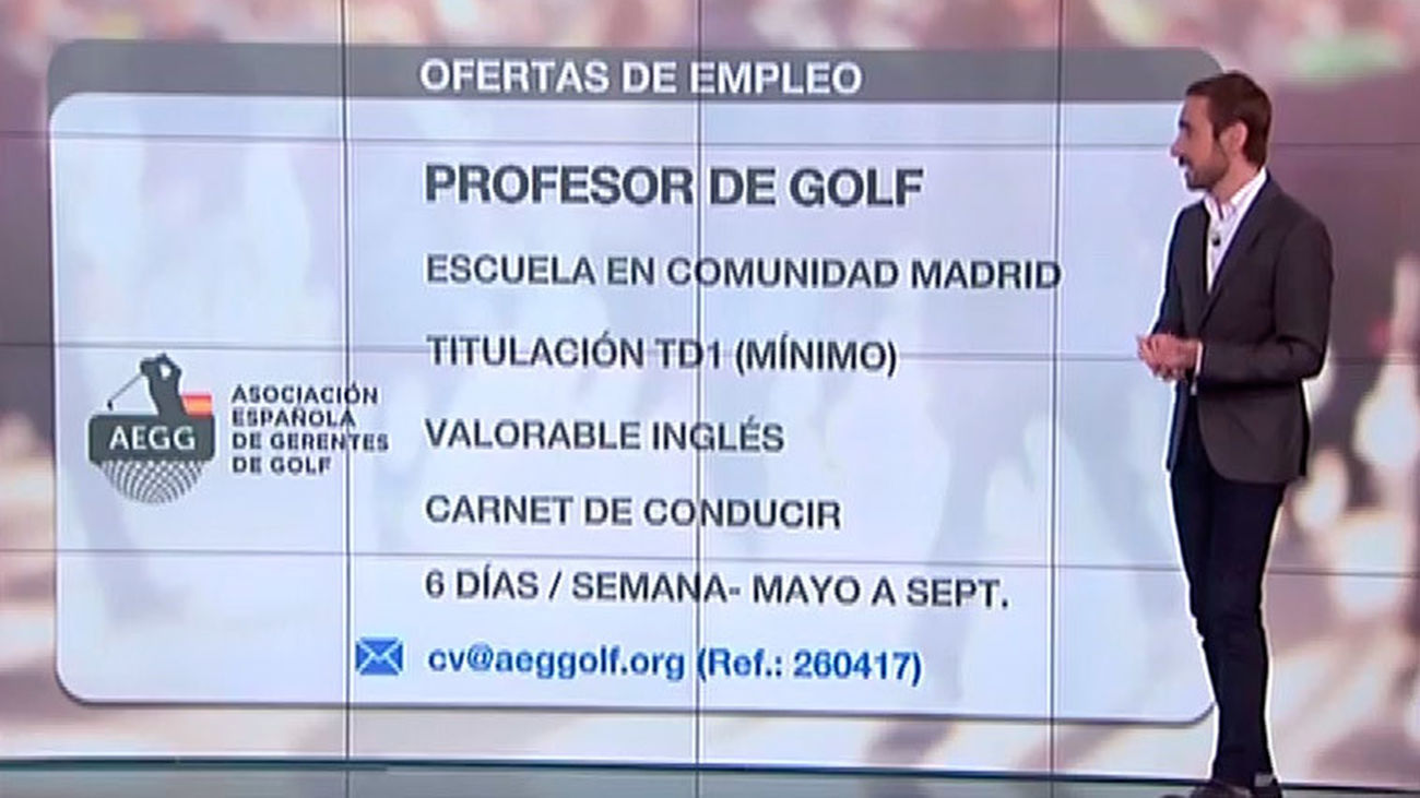 Trabaja como profesor de golf en Madrid