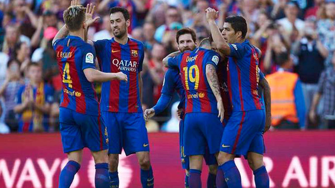 4-1. El Barça vence al Villarreal y mantiene la pugna por la Liga