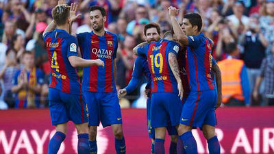 4-1. El Barça vence al Villarreal y mantiene la pugna por la Liga