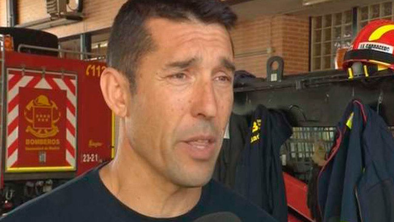 El bombero que se salvó de milagro en el incendio de Arganda