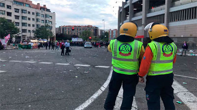 25 heridos, entre ellos 5 policías, en los prolegómenos del Atleti-Madrid