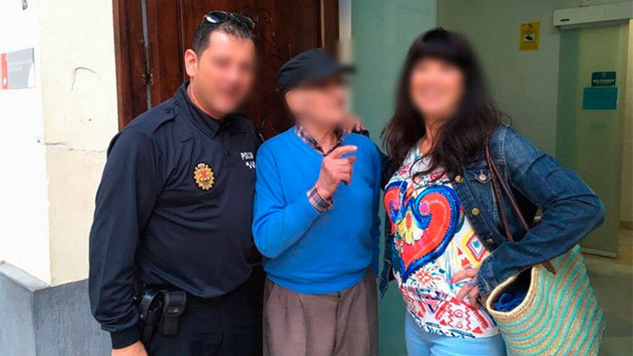 Foto publicada por la Policía Local de Murcia en su cuenta de Twitter con el hombre desaparecido