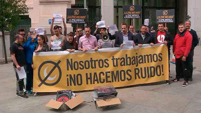 Empresarios del ocio protestan por las normativas contra el ruido en Cibeles
