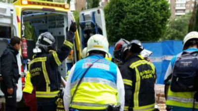 Herido grave un trabajador al caer desde 4 metros en edificio en unas obras en Madrid