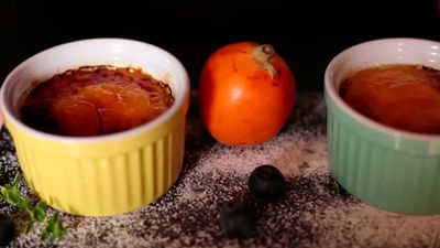 Receta del día: Créme brûlée con nísperos