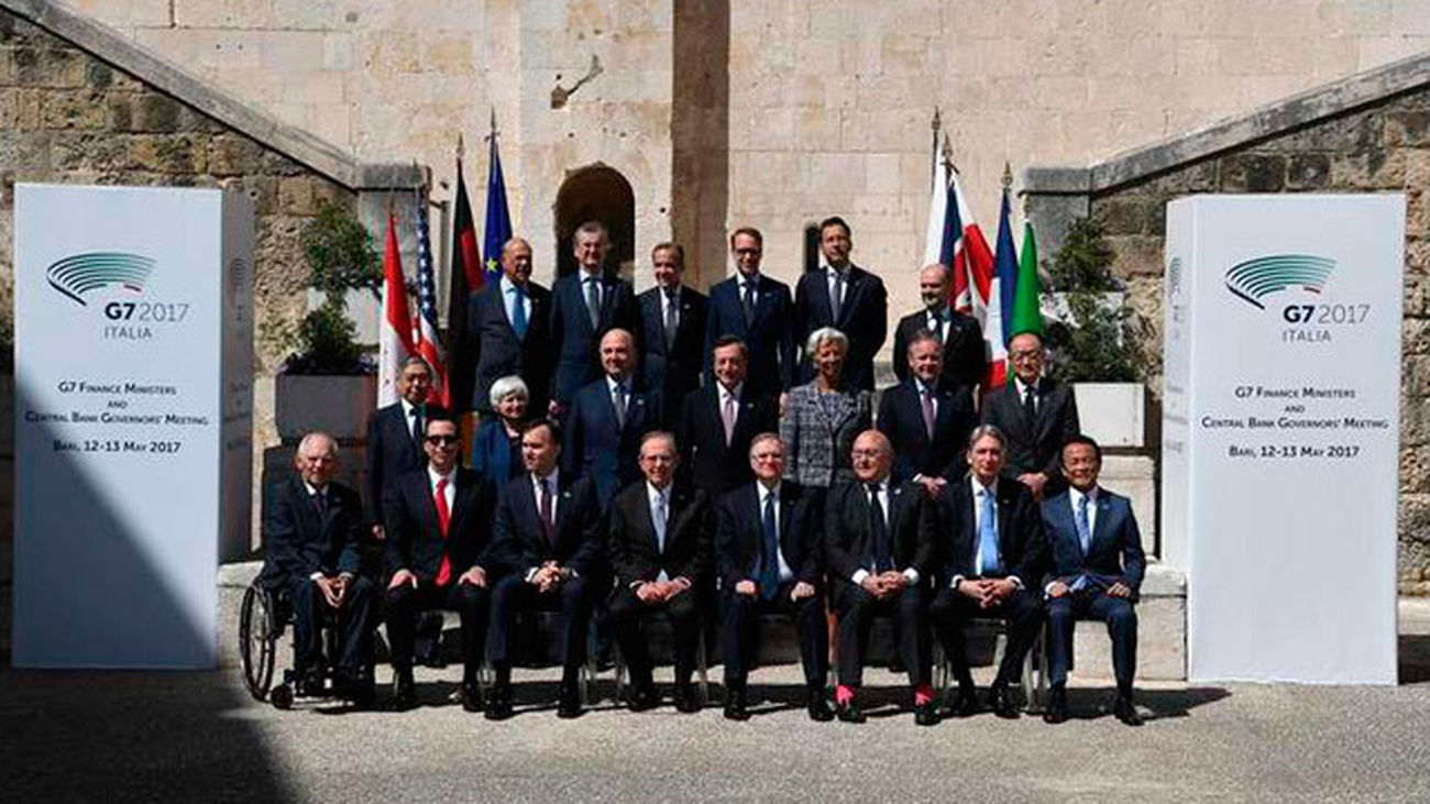 Foto de familia del G7 en Italia