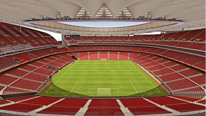 Así será el espectacular graderío del Wanda Metropolitano