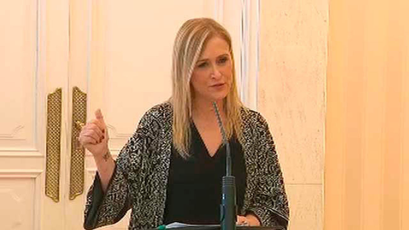 La presidenta de la Comunidad de Madrid, Cristina Cifuentes