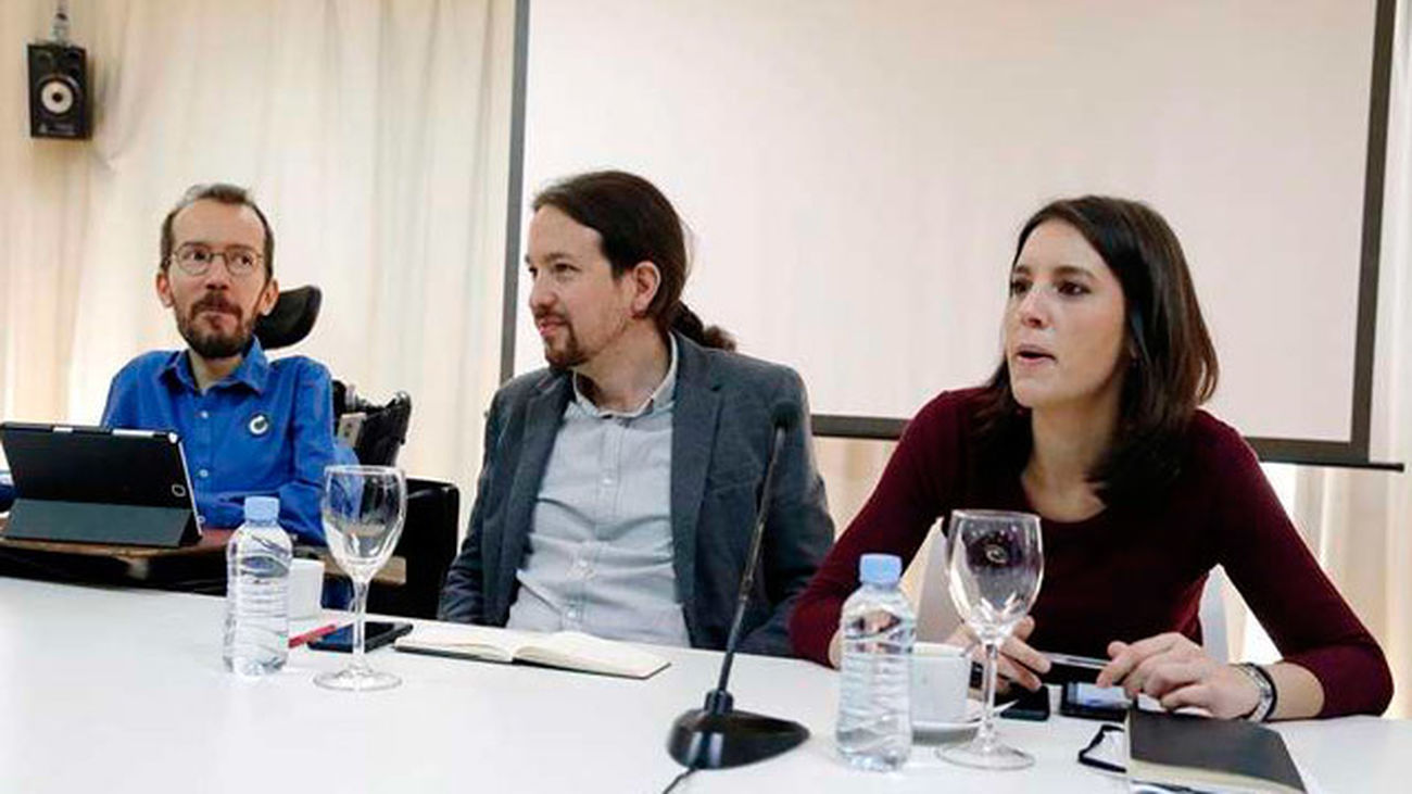 Concentración de Unidos Podemos en Sol para mostrar el "apoyo popular" a la moción