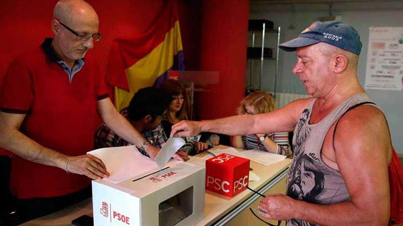 La participación hasta las 14 horas en las primarias del PSOE se eleva al 51%