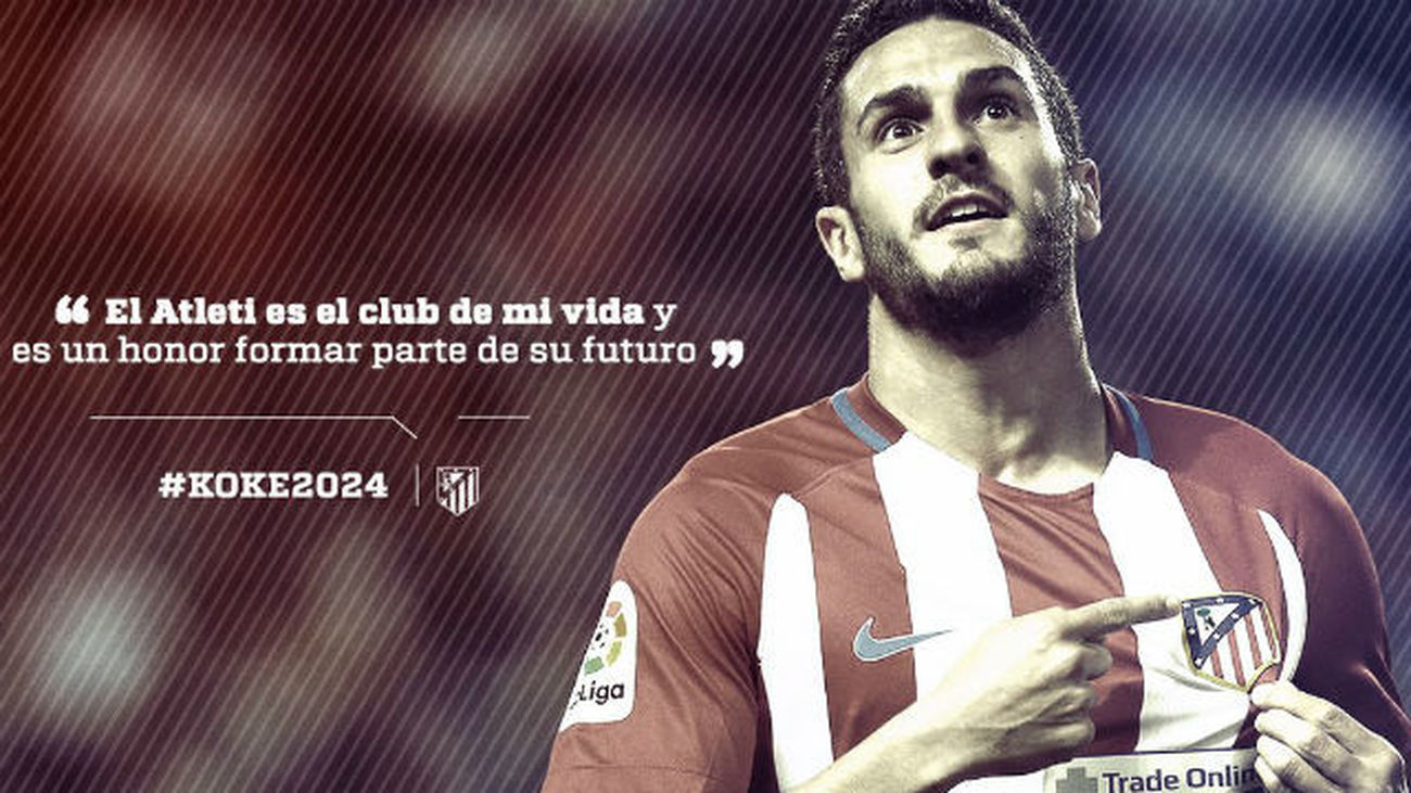 Koke renueva hasta el 2024