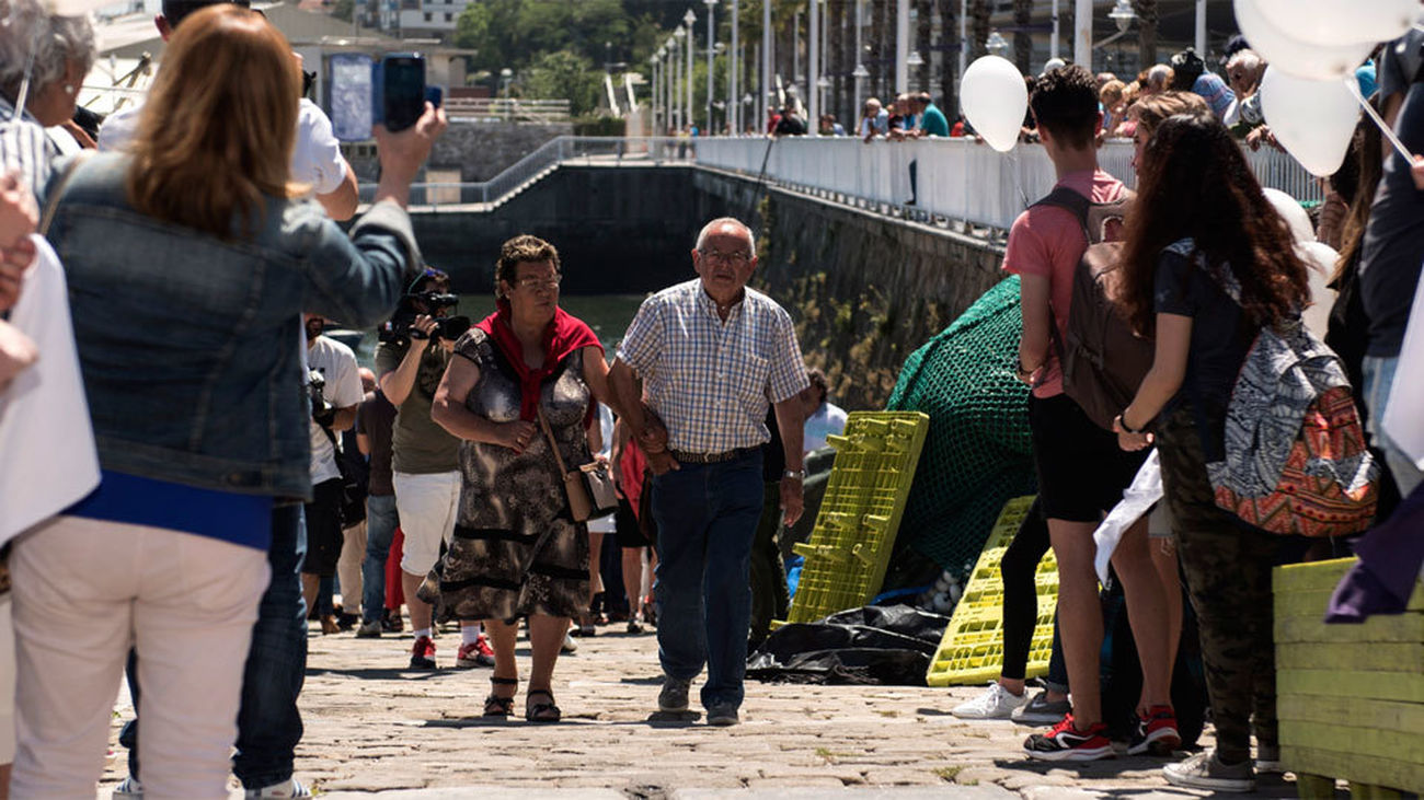 Los "niños de la guerra" llegan a Santurce 80 años después