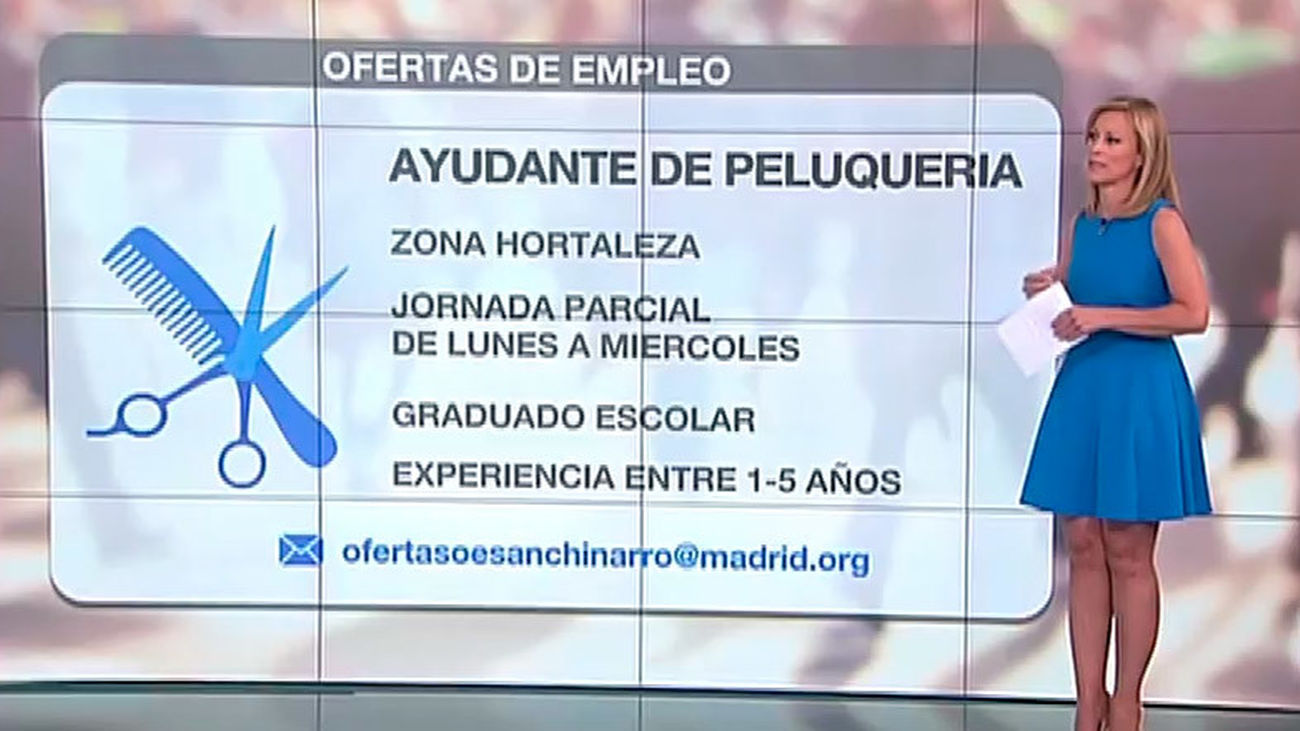 Se buscan ayudantes de peluquería, conductores, carpinteros...