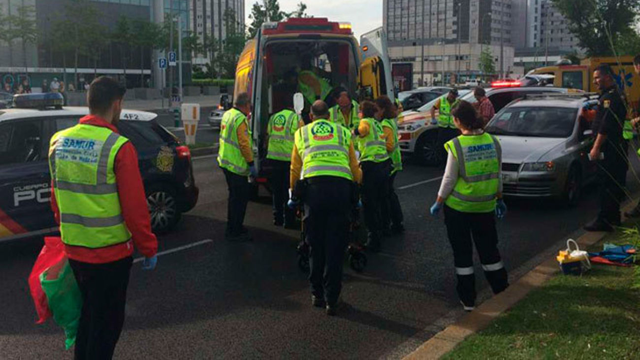 Atropello en el Paseo de la Castellana