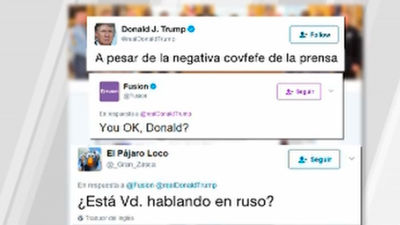 Un tuit con errata e incompleto de Trump desata burlas en las redes