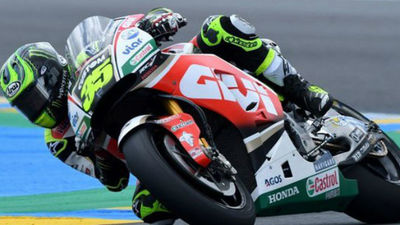 GP España: Crutchlow al frente y Márquez, al suelo