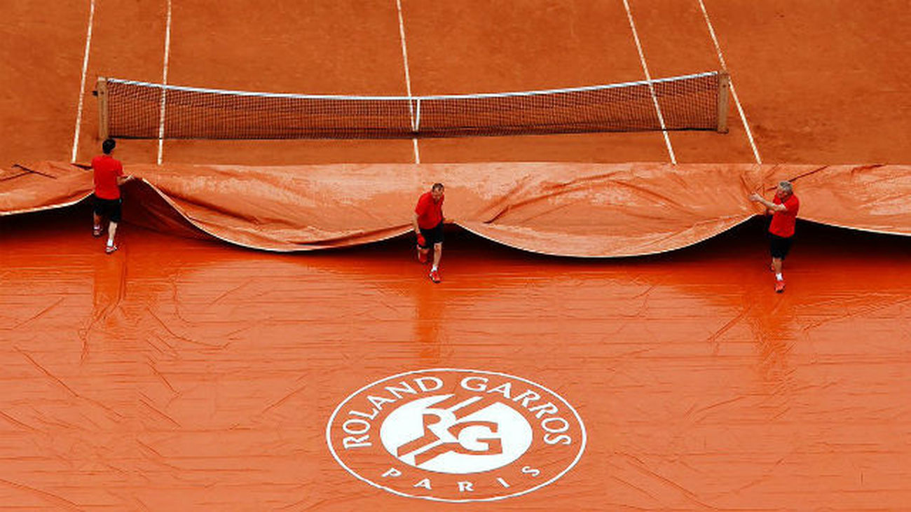 Lluvia en Roland Garros