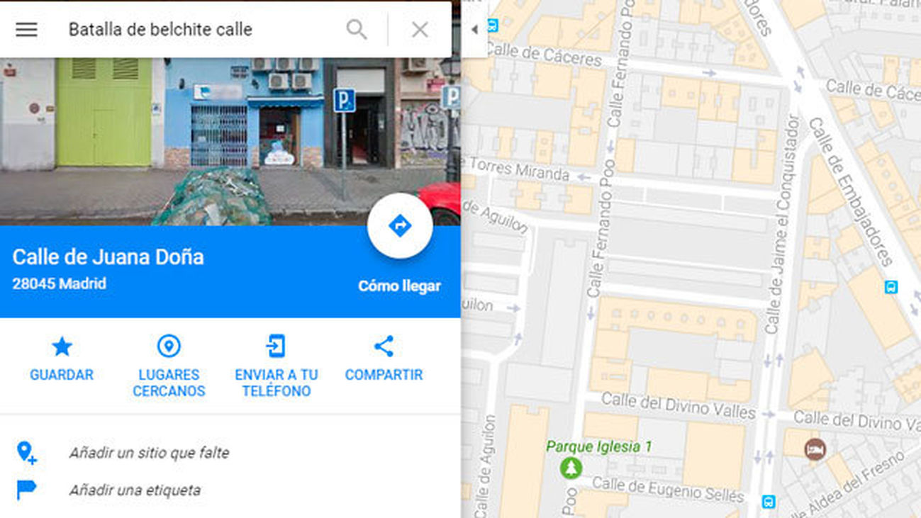 Google Maps toma la delantera al Ayuntamiento