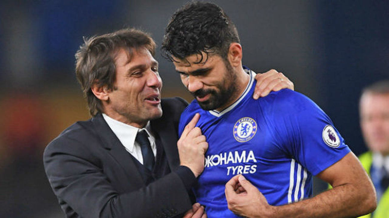 Conte y Diego Costa