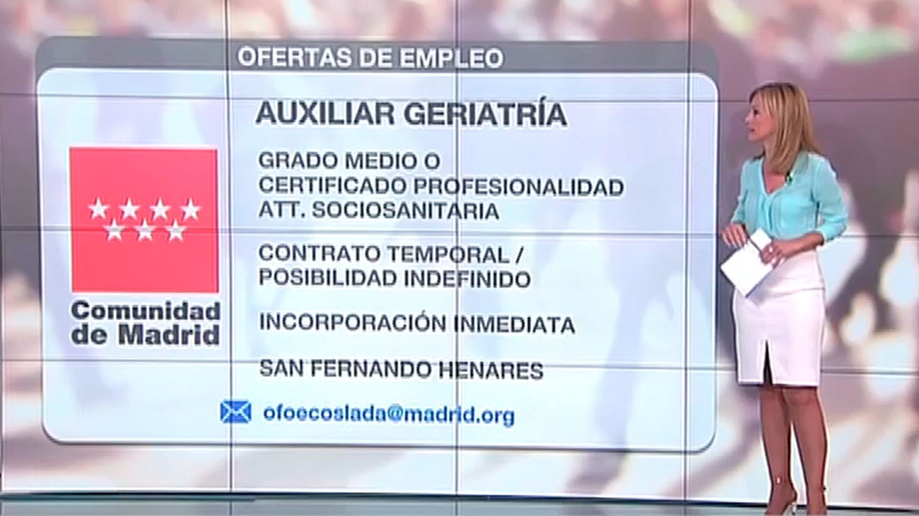 La Comunidad busca auxiliares de geriatría